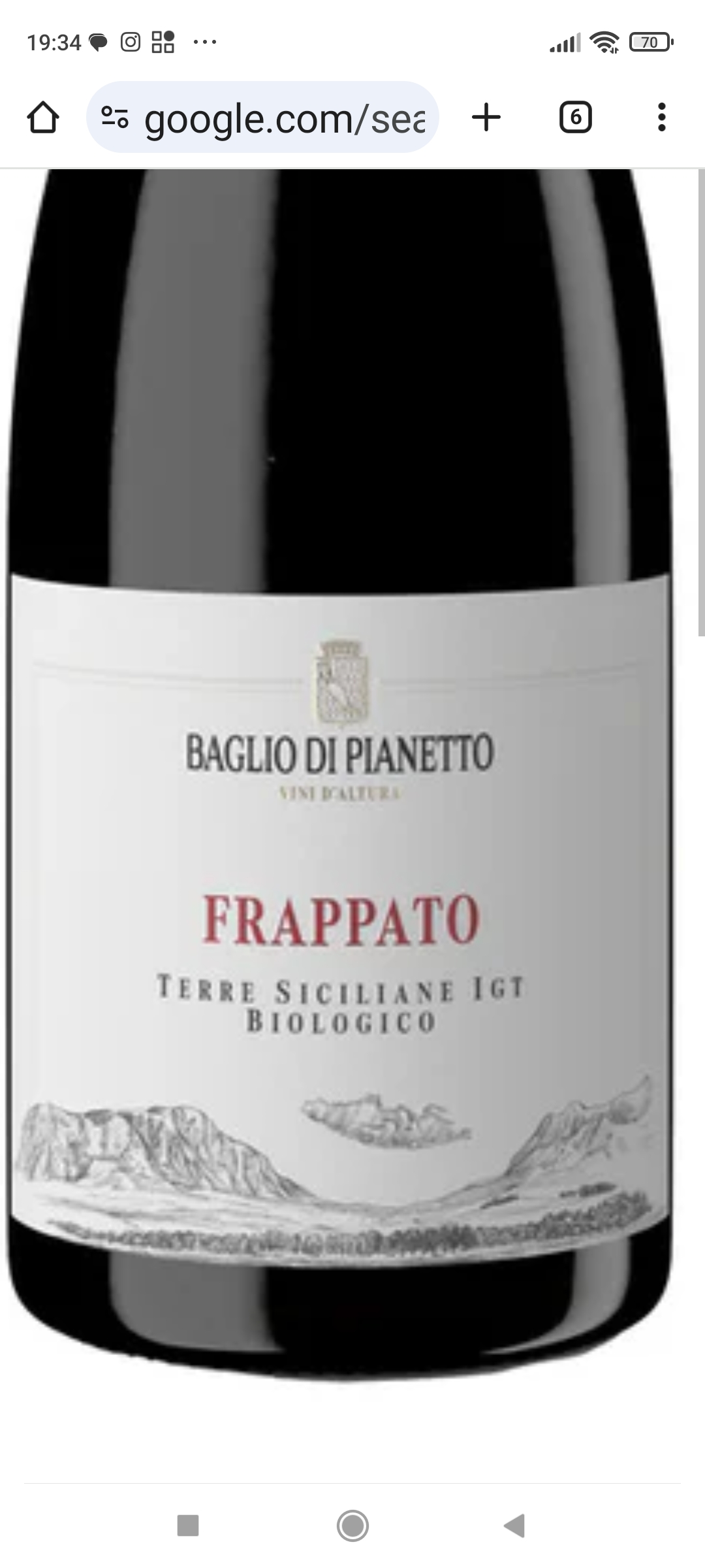 Baglio di Pianetto-Frappato Vino biologico