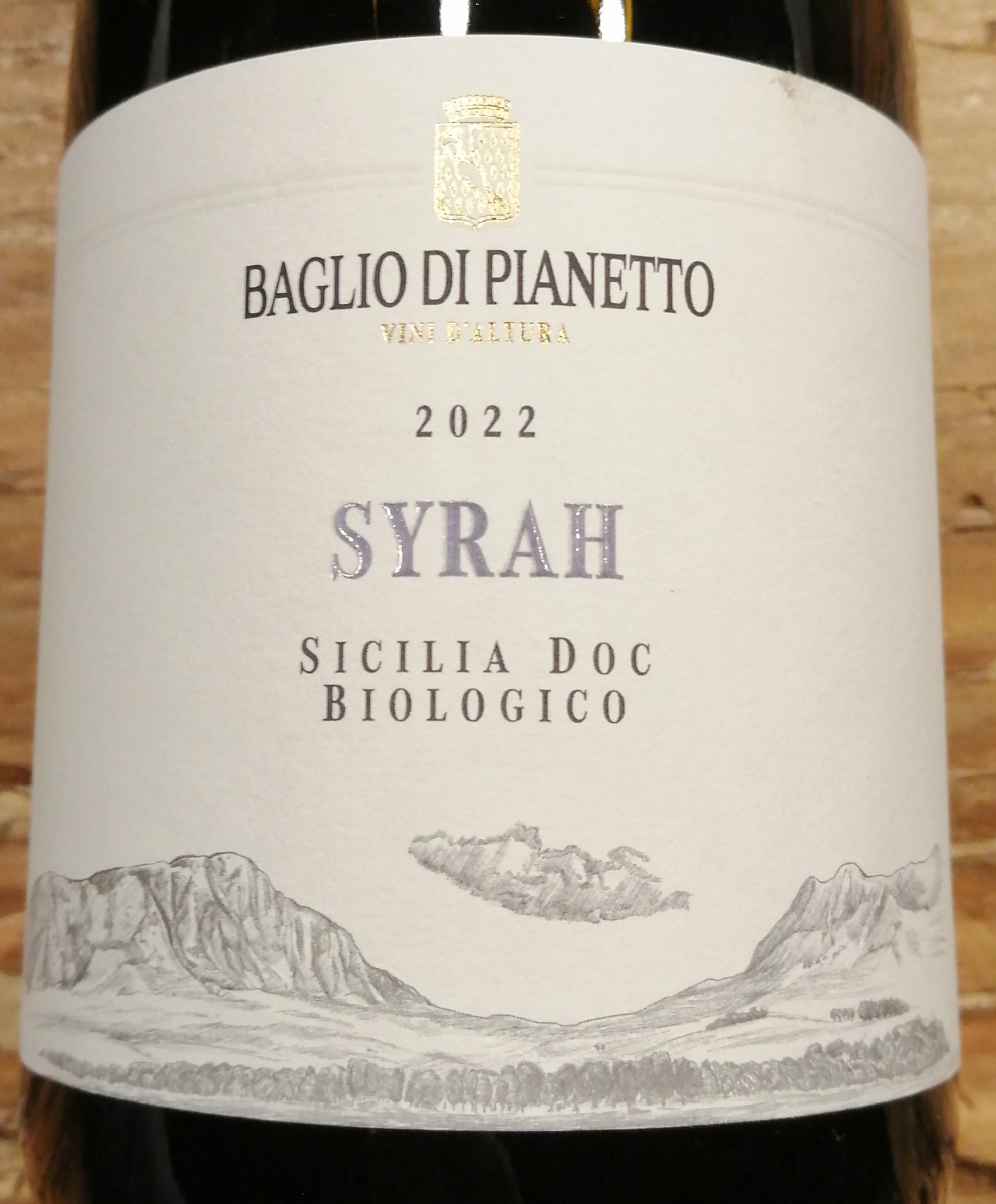 Sirah Baglio di Pianetto-Nero Vino Biologico