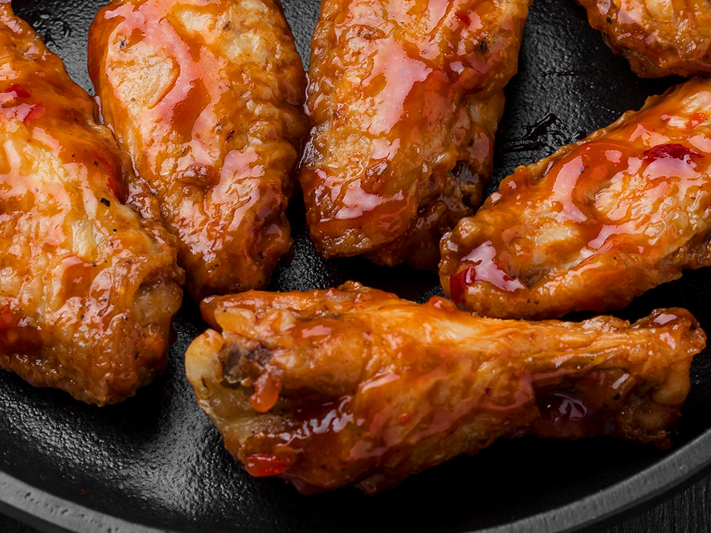 Alette di pollo in salsa BBQ 
